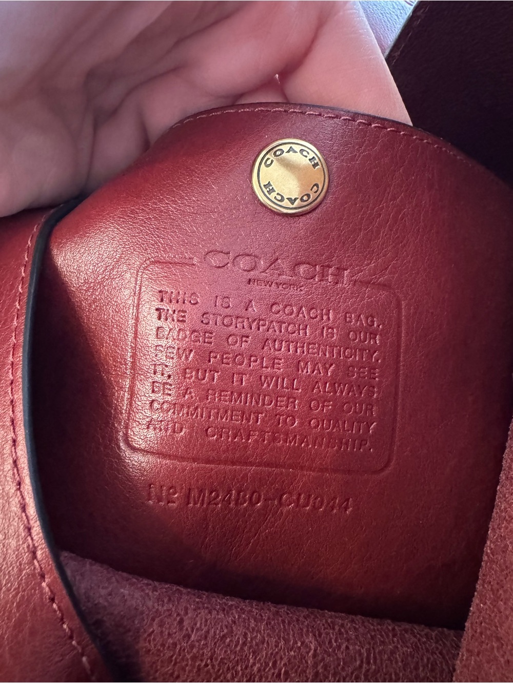 Coach Brooklyn 39 in Dark Ruby - Picture 4 of 10
